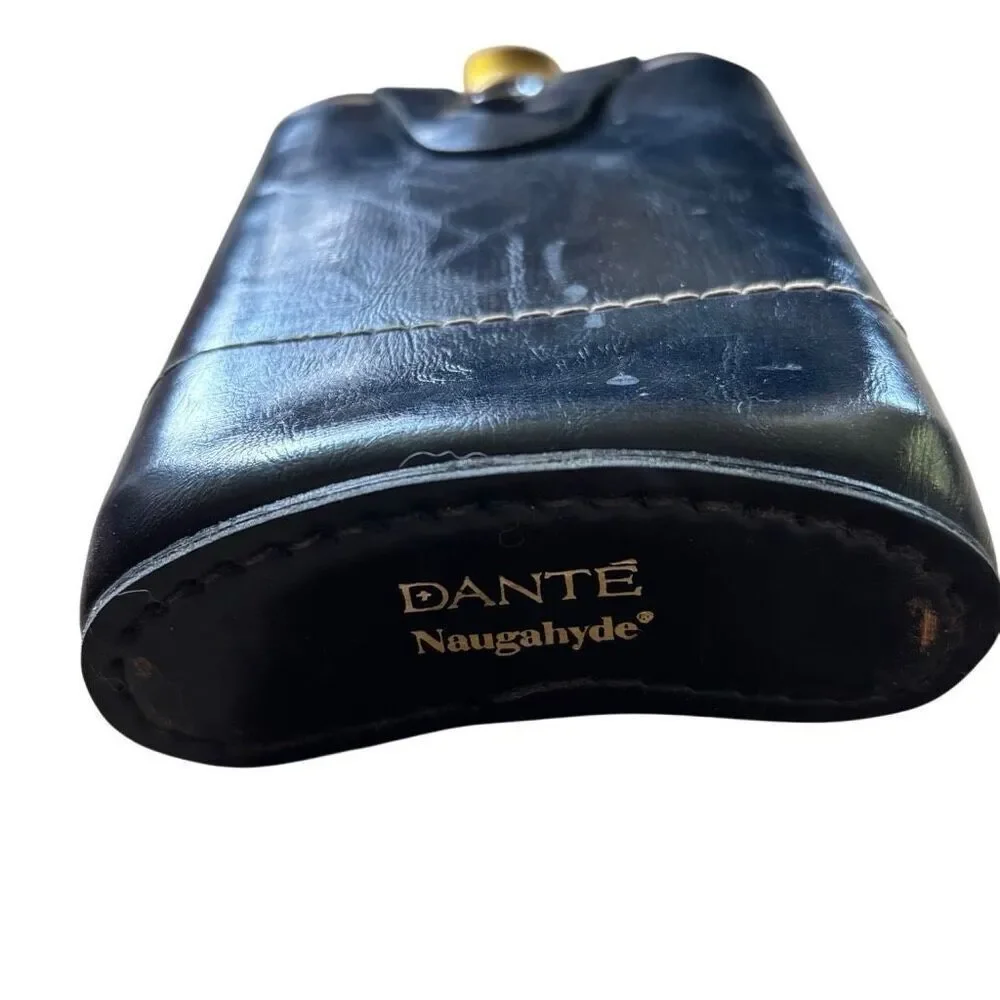 Dante Glass Flask Naugahyde Case